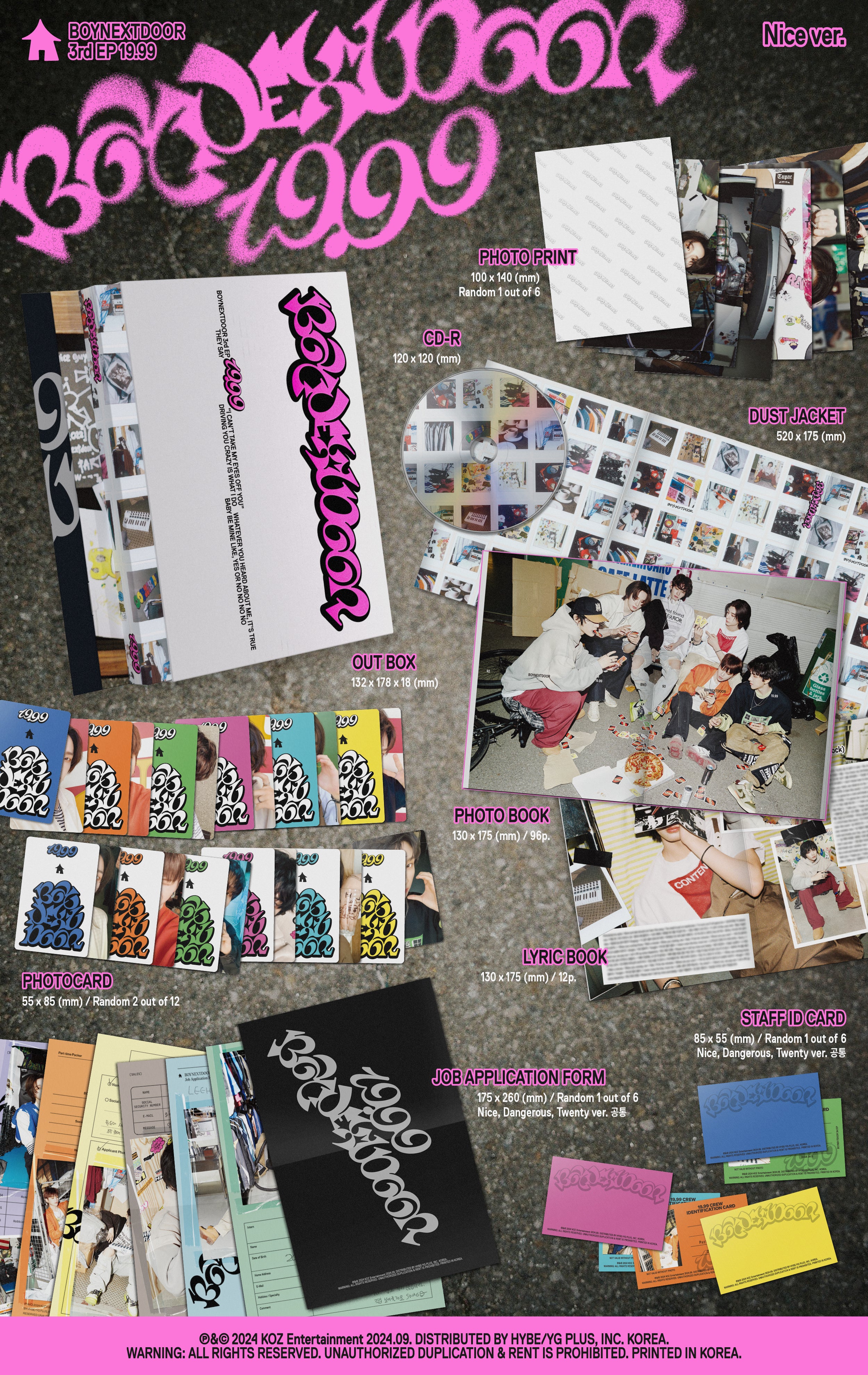 19.99 (Nice ver.) - BOYNEXTDOOR OFFICIAL STORE