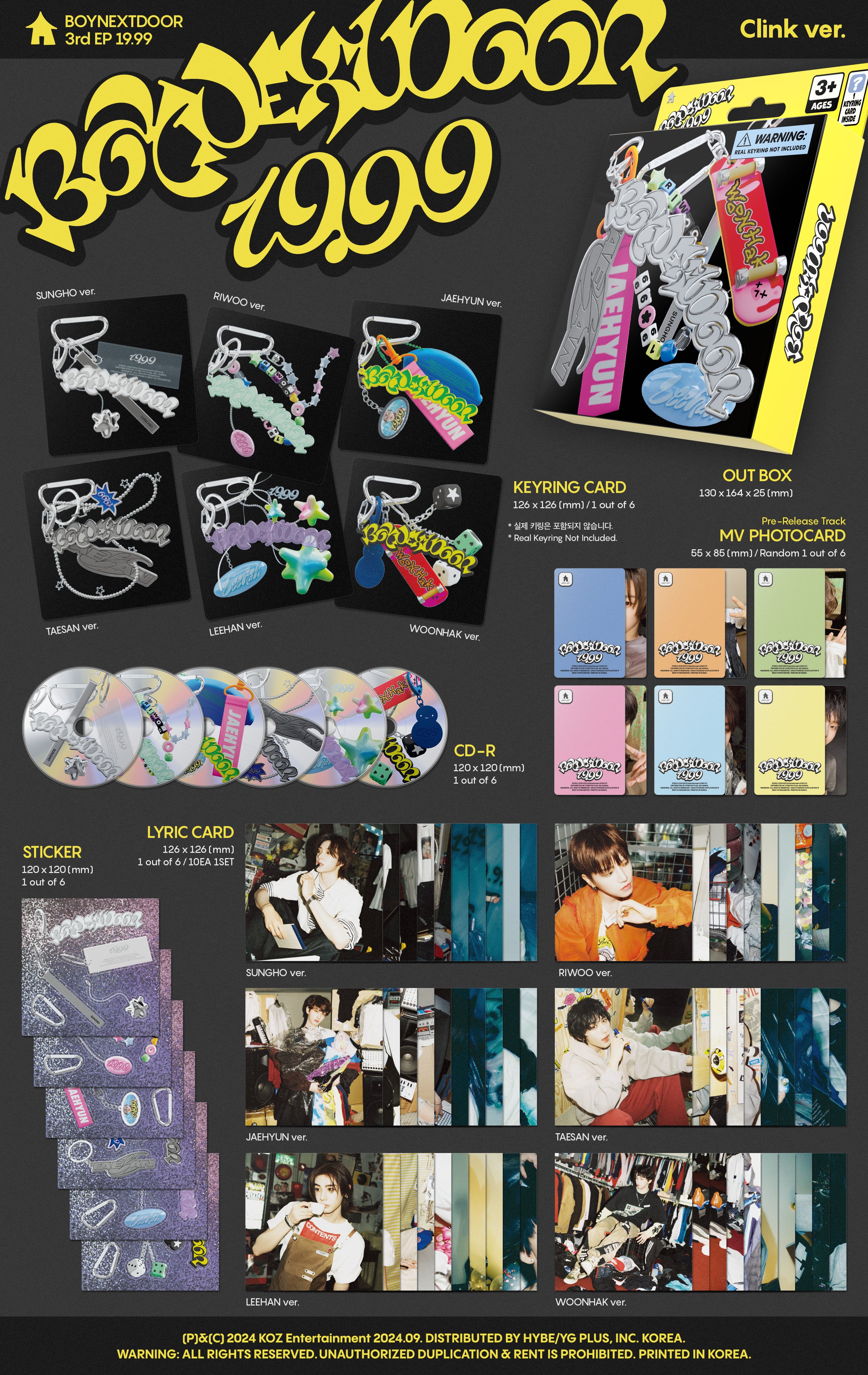 BOYNEXTDOOR 19.99 clink 新品未開封 30枚 19.99 (Clink ver.) - BOYNEXTDOOR OFFICIAL STORE