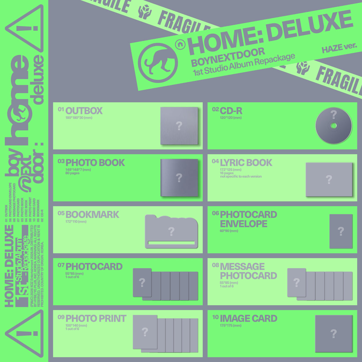 HOME: DELUXE (HAZE ver.) (SIGNED) Details